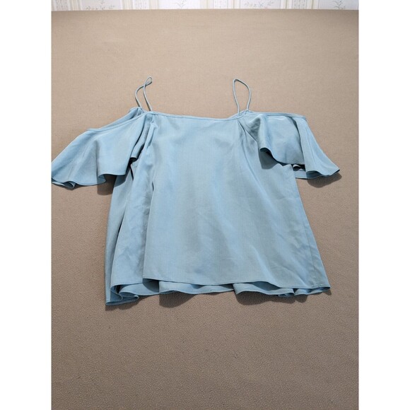 Blaque Label Women's Green Short Sleeve Blouse M *READ DESCRIPTION* - Picture 2 of 8